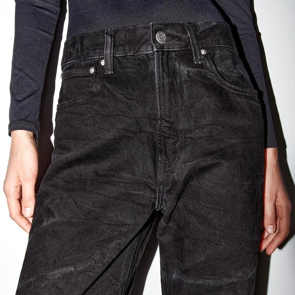 Zara ZW Collection Relaxed Mid Rise Jeans